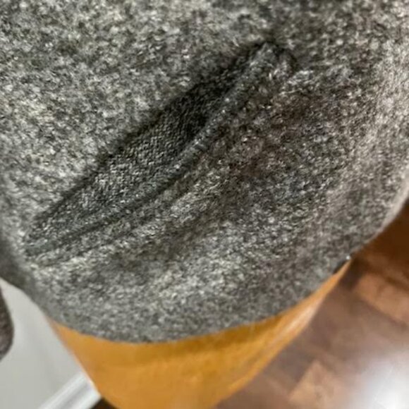 Evan Picone Wool Cardigan Sz Small Gray Long Sleeve Button Down Casual - Picture 7 of 8